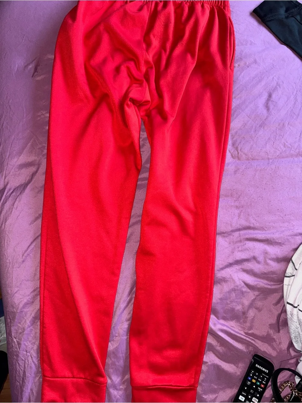 Nike Kids Red Fleece Jogger Pants